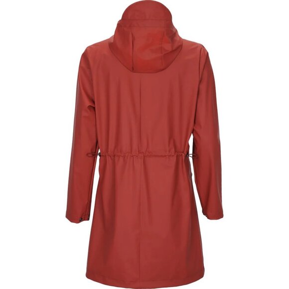 New Rains Waterproof W Coat Rain Jacket Hooded Long Light Hiking Casual Zip Up - Picture 5 of 15